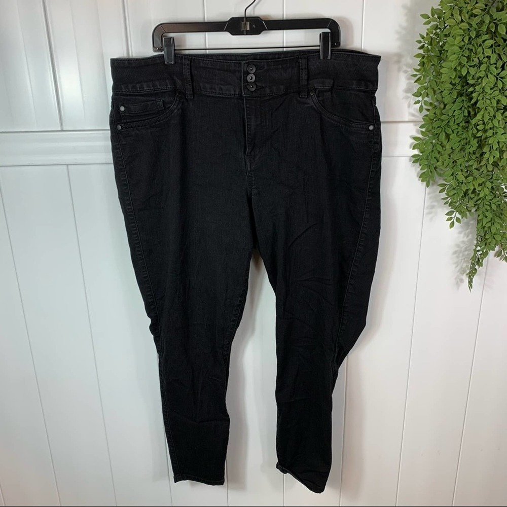 Torrid Jeggings Black Womens Plus Size 22 Tall Super Stretch